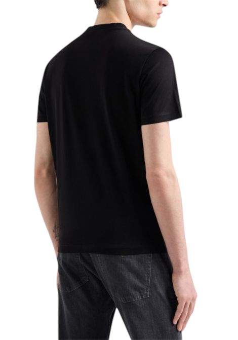 JERSEY T-SHIRT WITH JACQUARD LOGO EMPORIO ARMANI | T-shirt | 8N1TD2 1JGYZ0021